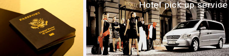 hotel pick up service/